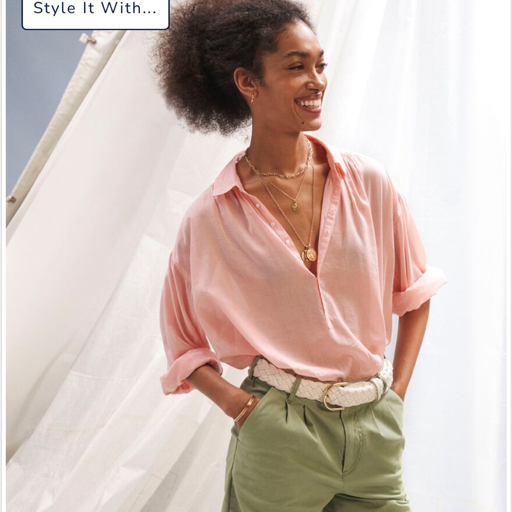 Vineyard vines size small popover top nwt pink blossom